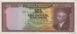 2,5 Lira TURCHIA  1947 P.140 BB
