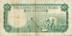 10 Shillings GAMBIA  1965 P.01a BC