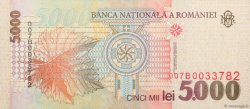 5000 Lei ROMANIA  1998 P.107b FDC