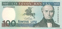 100 Litu LITAUEN  1991 P.50a