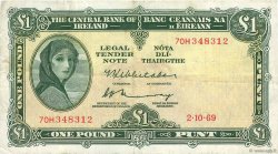 1 Pound IRLANDE  1969 P.064b