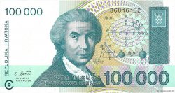 100000 Dinara KROATIEN  1993 P.27a