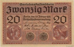 20 Mark ALLEMAGNE  1918 P.057 pr.NEUF