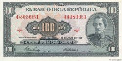100 Pesos Oro COLOMBIE  1967 P.403c