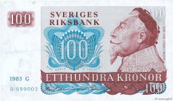 100 Kronor SUÈDE  1983 P.54c