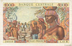 1000 Francs EQUATORIAL AFRICAN STATES (FRENCH)  1962 P.05f BC+