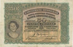 50 Francs SWITZERLAND  1942 P.34m