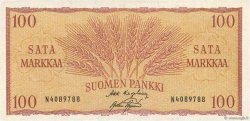 100 Markkaa FINLANDE  1957 P.097a