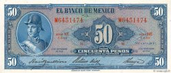50 Pesos MEXICO  1961 P.049n fST+
