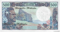 500 Francs NUEVAS HÉBRIDAS  1980 P.19c SC