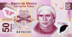 50 Pesos MEXIQUE  2004 P.123a