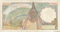 1000 Francs FRENCH WEST AFRICA  1948 P.42 RC+