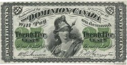 25 Cents KANADA  1870 P.008c