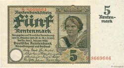 5 Rentenmark GERMANY  1926 P.169