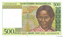 500 Francs - 100 Ariary MADAGASCAR  1994 P.075a