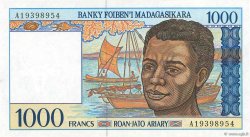 1000 Francs - 200 Ariary MADAGASCAR  1994 P.076a SC+