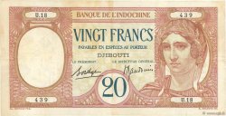 20 Francs DJIBUTI  1936 P.07