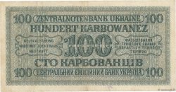 100 Karbowanez UKRAINE  1942 P.055 TB+
