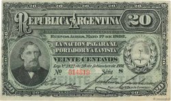 20 Centavos ARGENTINA  1892 P.215 BB