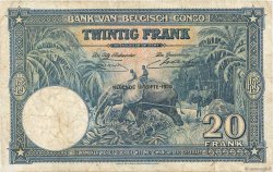 20 Francs CONGO BELGA  1950 P.15H MB