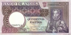500 Escudos ANGOLA  1973 P.107 EBC