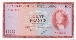 100 Francs LUXEMBOURG  1963 P.52 SPL+