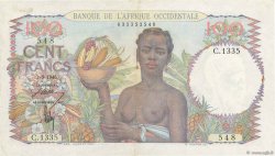 100 Francs FRENCH WEST AFRICA  1946 P.40 VZ+