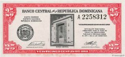 25 Centavos Oro DOMINICAN REPUBLIC  1961 P.087a