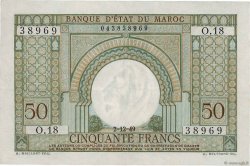 50 Francs MAROC  1949 P.44