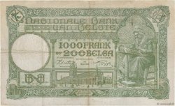 1000 Francs - 200 Belgas BÉLGICA  1943 P.110 MBC