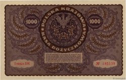 1000 Marek POLONIA  1919 P.029 q.FDC