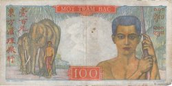100 Piastres INDOCHINA  1947 P.082b BC+