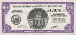 50 Centavos Oro DOMINICAN REPUBLIC  1961 P.089a