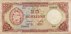 20 Scellini SOMALIA  1971 P.15a MB