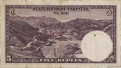5 Rupees PAKISTAN  1951 P.12 TB