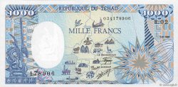 1000 Francs CHAD  1985 P.10Aa AU