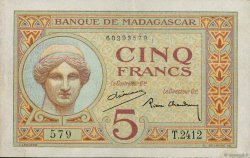 5 Francs MADAGASKAR  1937 P.035
