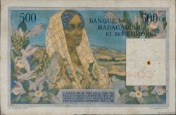 500 Francs COMORES  1963 P.04a TB+