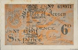 6 pence JERSEY  1941 P.01a