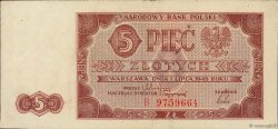 5 Zlotych POLEN  1948 P.135