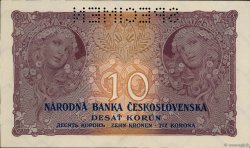 10 Korun Spécimen TCHÉCOSLOVAQUIE  1927 P.020s pr.NEUF
