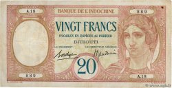 20 Francs DJIBUTI  1936 P.07 q.BB