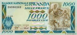 1000 Francs RWANDA  1988 P.21