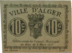 10 Centimes ALGERIEN Alger 1917 JPCV.07var fST