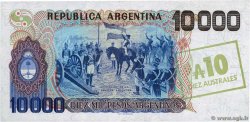 10 Australes ARGENTINA  1985 P.322c FDC