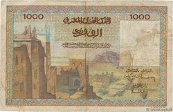 1000 Francs  MAROCCO  1956 P.47 q.MB