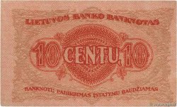 10 Centu LITUANIA  1922 P.10a q.FDC