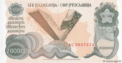 2 000 000 Dinara YUGOSLAVIA  1989 P.100