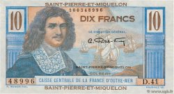10 Francs Colbert SAINT PIERRE ET MIQUELON  1946 P.23 pr.NEUF