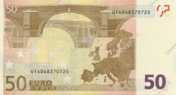 50 Euro Planche EUROPA  2002 €.130.09 ST